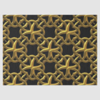 papier de papier de tissu de ligree doré