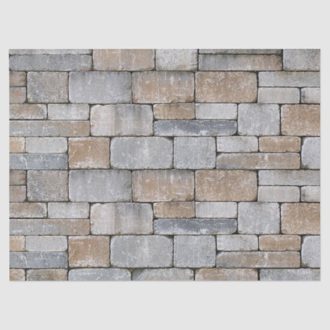 Mousseline papier de papier de tissu de mur de brique ancienn (Recto)