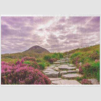 Mousseline Papier de papier de tissu pittoresque Irlande
