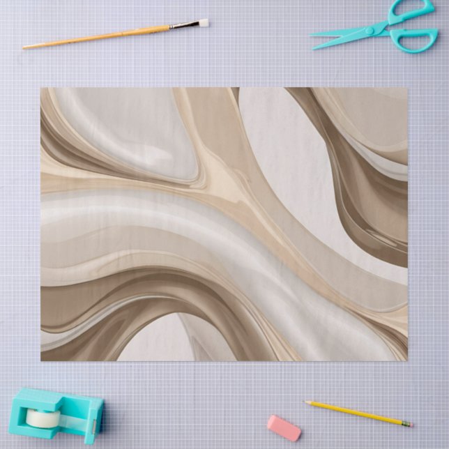 Mousseline Papier de papier de tissus dans un graphique abstr (Artisanat)