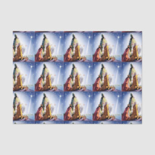 Mousseline Papier de papier de tissus pour trois hommes sages