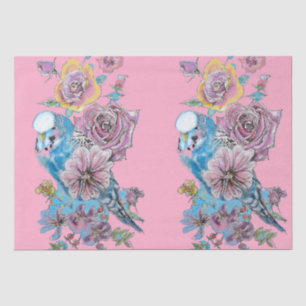Mousseline Papier de papier de tissus rose bleu bougie Rose