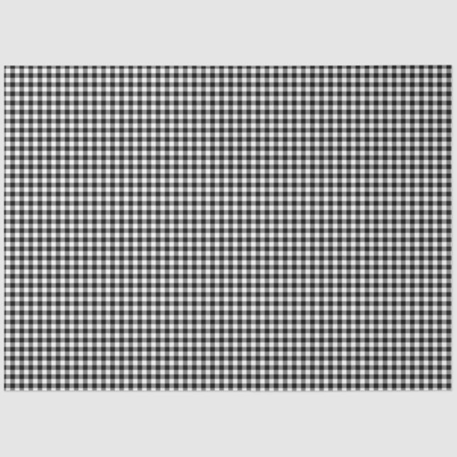 Mousseline Papier de papier en tissu Motif noir et blanc (Recto)