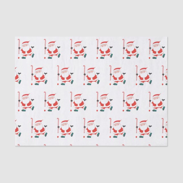 Mousseline Papier de papier journal de Noël de hockey sur gaz (Recto)