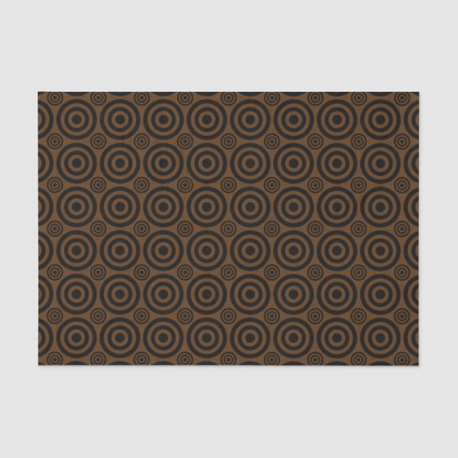MOUSSELINE PAPIER DE PAPIER NOIR-BROWN-TISSU (Recto)