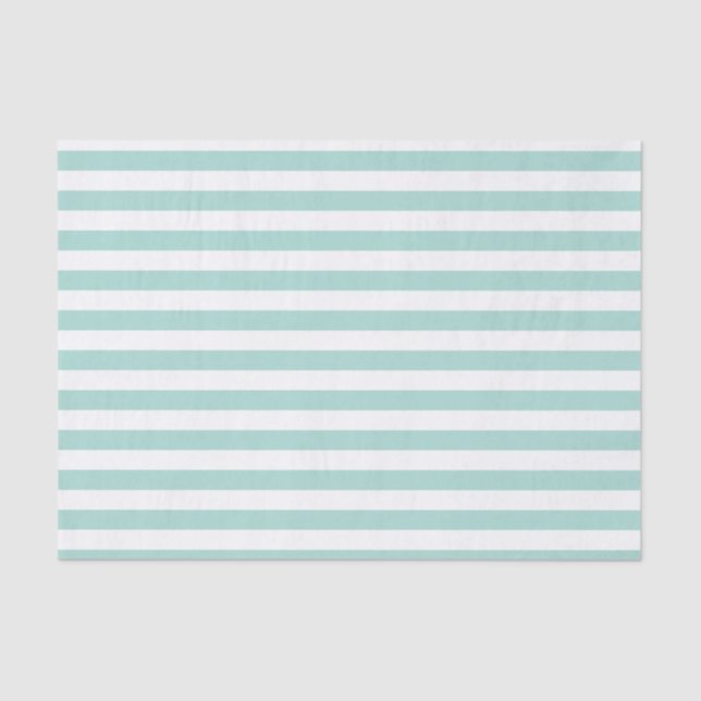 Mousseline Papier de papier tissu Aqua Stripes (Recto)