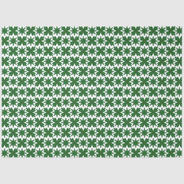 Mousseline Papier de papier Tissu Pine Snowflakes (Recto)