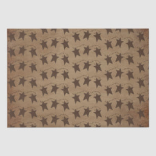 Mousseline Papier de papier tissu Rusty Stars