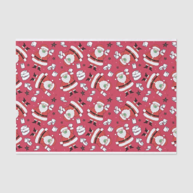 Mousseline Papier de papier toilette Père Noël papier papier  (Recto)