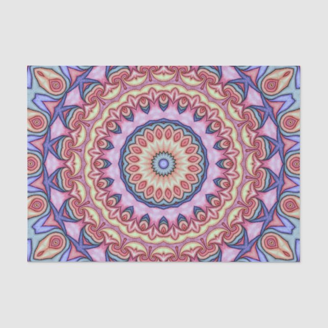 Mousseline Papier de soie, Tourbillon d'aquarelle Kscope 5 (Recto)
