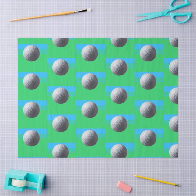 Mousseline Papier de tissu Ball de golf (Artisanat)