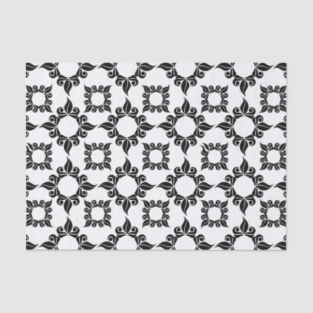 Mousseline papier de tissu baroque antique (Recto)