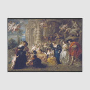 Mousseline papier de tissu baroque art découpage