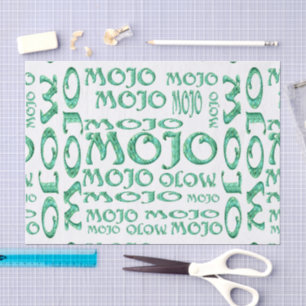 Mousseline Papier de tissu blanc Mojo