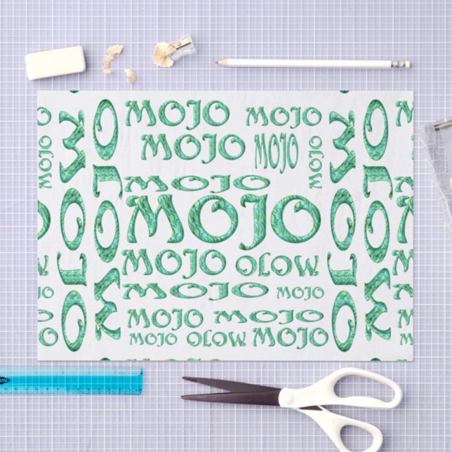Mousseline Papier de tissu blanc Mojo (Artisanat)