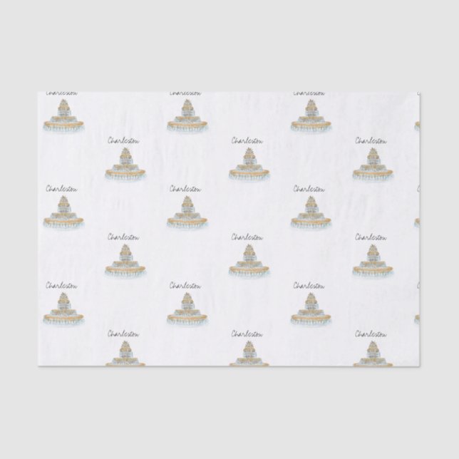 Mousseline Papier de tissu charleston (Recto)