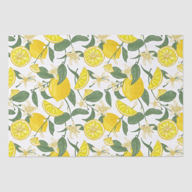 Mousseline Papier de tissu Citrus (Recto)