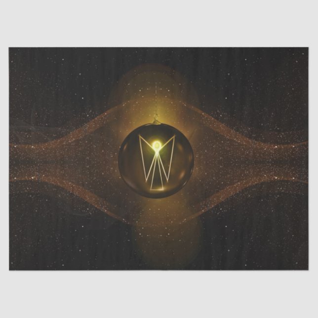 Mousseline papier de tissu d'ange de noël (Recto)