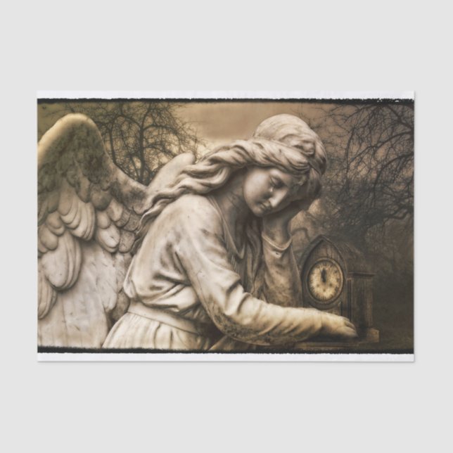 Mousseline Papier de tissu d'ange gothique (Recto)