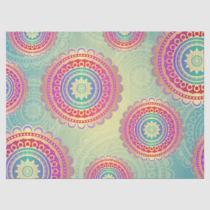 Mousseline papier de tissu d'art hindi