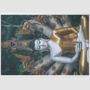 Mousseline papier de tissu de bouddha antique
