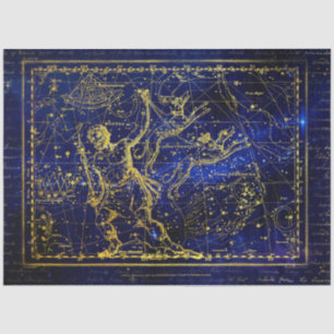Mousseline papier de tissu de constellation d'amorce