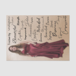 Mousseline papier de tissu de découpage