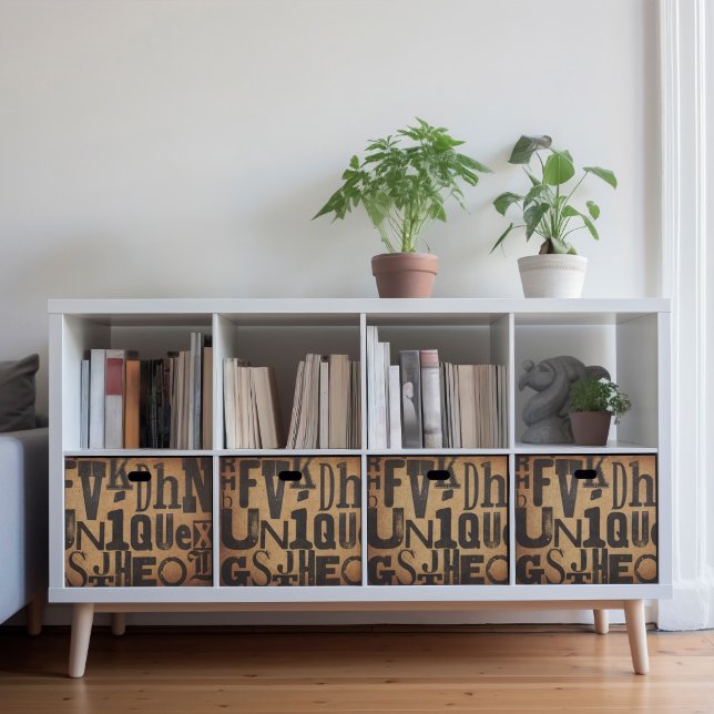 Mousseline Papier de tissu de découpage ou de collage de typo (This is a mockup, your design may appear larger or smaller depending on the size of your furniture.)