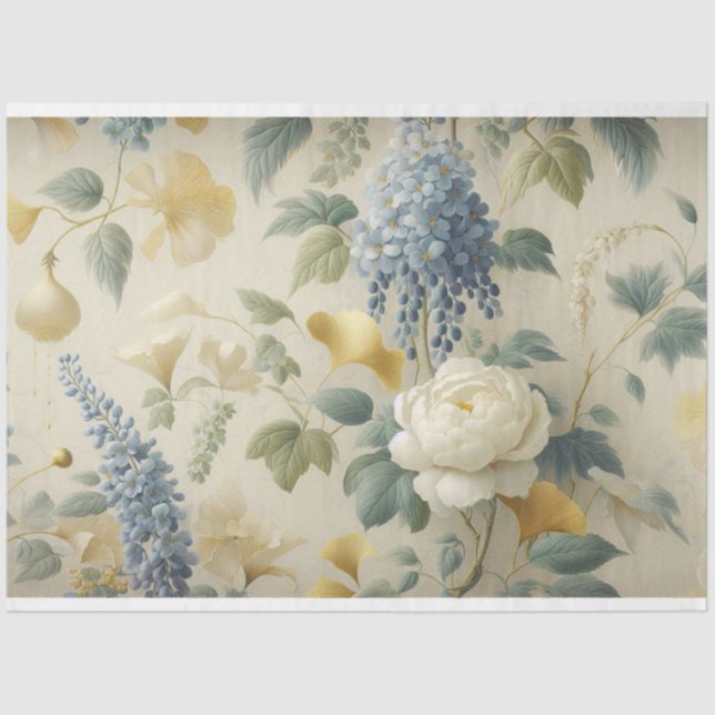 Mousseline Papier de tissu de découpage vintage (Recto)