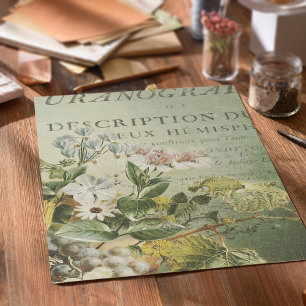 Mousseline Papier de tissu de découpage vintage