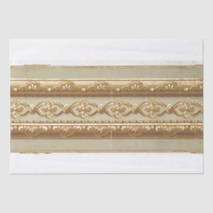 MOUSSELINE PAPIER DE TISSU DE DÉCOUPAGE : VINTAGE FRONTIÈRE D