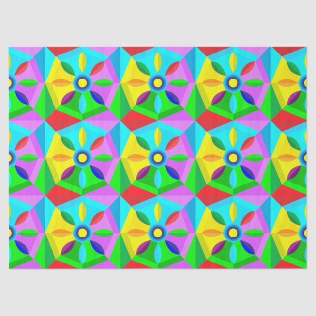 Mousseline papier de tissu de fleur classique (Recto)