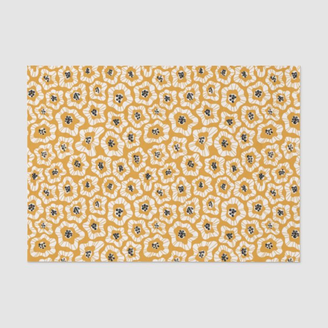 Mousseline Papier de tissu de fleurs (Recto)