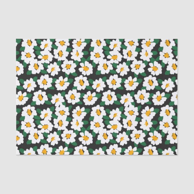 Mousseline Papier de tissu de fleurs (Recto)