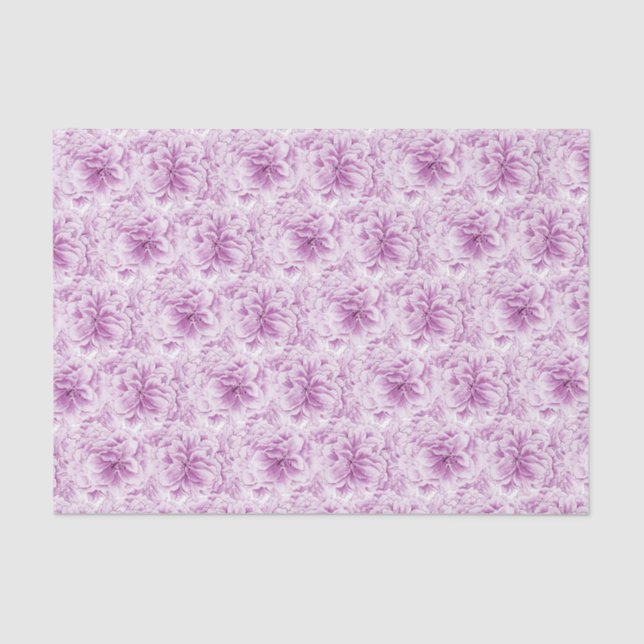 Mousseline papier de tissu de fleurs d'aquarelle de fleurs vi (Recto)