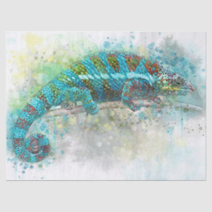 Mousseline papier de tissu de lézard camouflé