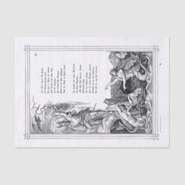 Mousseline Papier de tissu de mermaid (Recto)