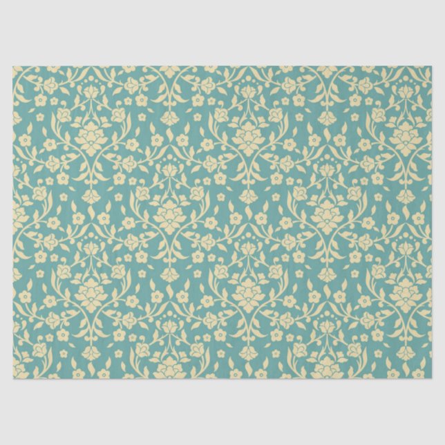 Mousseline Papier de tissu de modèle Damas (Recto)