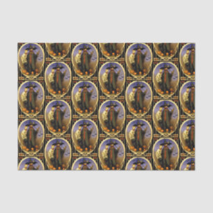 Mousseline Papier de tissu de Scarecrow d'Halloween