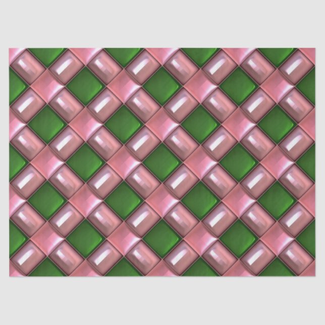 Mousseline papier de tissu de treillis de noël (Recto)