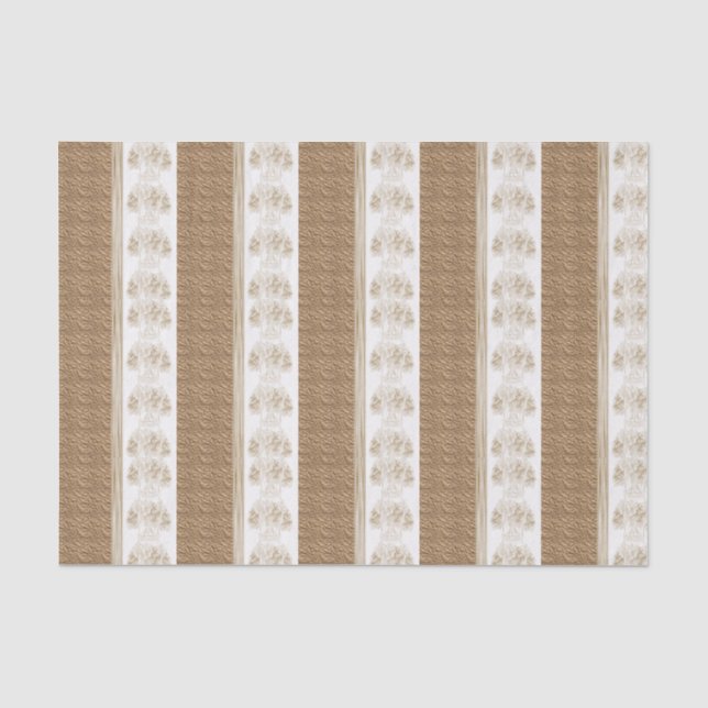 Mousseline Papier de tissu décoratif Floral (Recto)