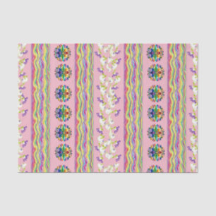 Mousseline Papier de tissu décoratif Floral