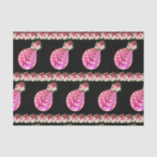 Mousseline Papier de tissu décoratif Floral