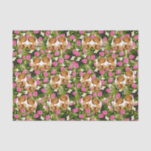 Mousseline Papier de tissu décoratif Floral