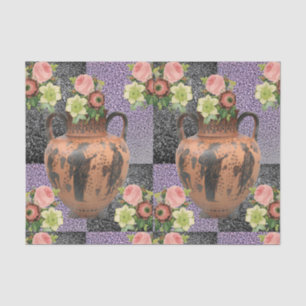 Mousseline Papier de tissu décoratif Floral
