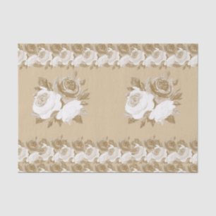 Mousseline Papier de tissu décoratif Floral