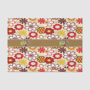 Mousseline Papier de tissu décoratif Floral