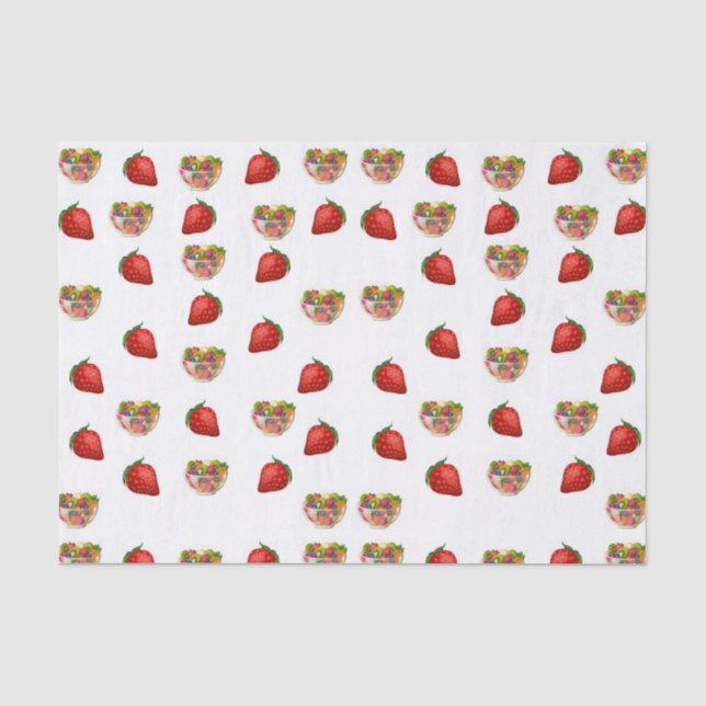 Mousseline Papier de tissu décoratif Fruit (Recto)