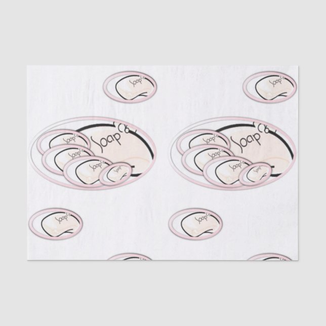 Mousseline Papier de tissu décoratif Savon (Recto)