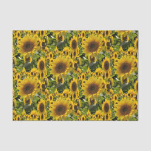 Mousseline Papier de tissu décoratif Tournesol